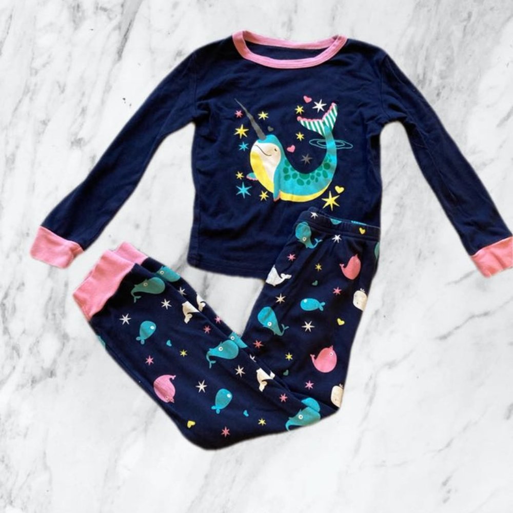 Girls Narwhale PJs 6T